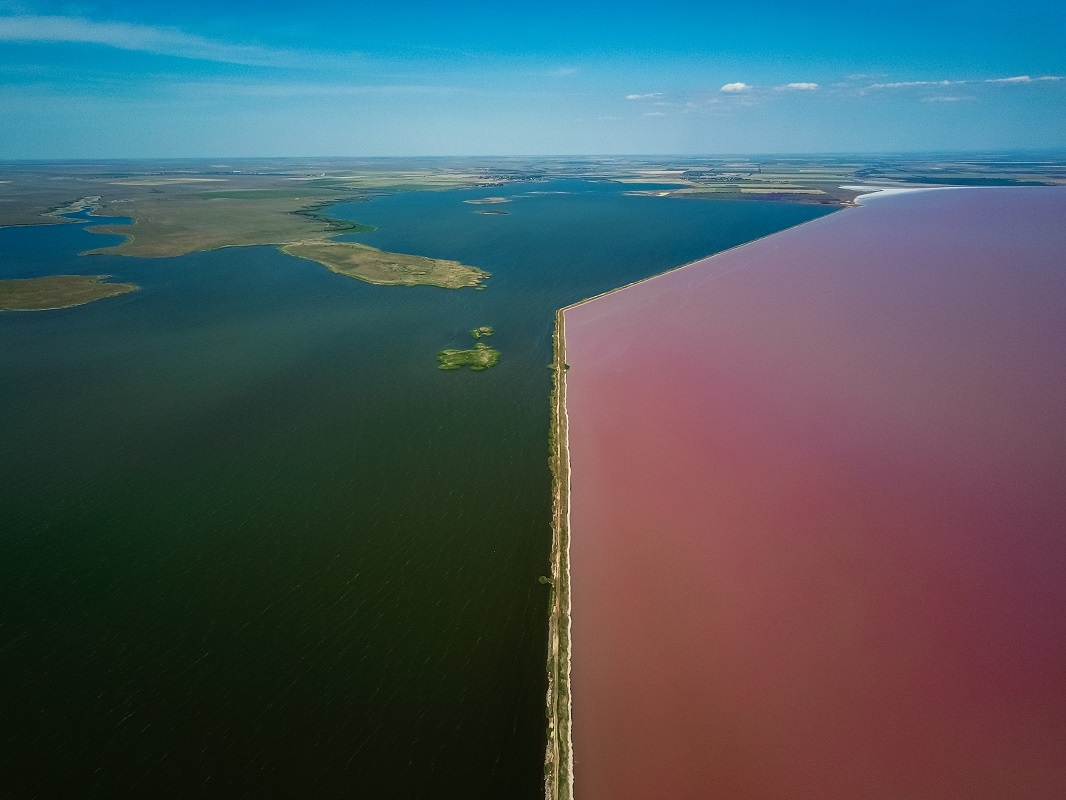 У Криму знамените озеро стало яскраво-рожевого кольору: видовищні фото