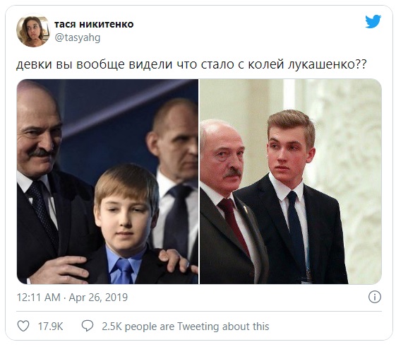 15-річний Микола Лукашенко став популярнішим батька: як це сталося