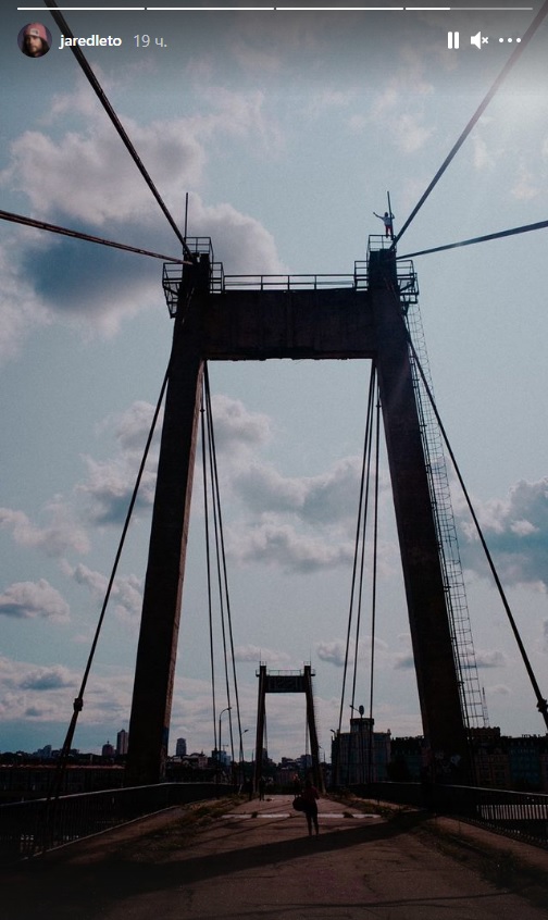 Джаред Лето показав, як він сумує за Києвом