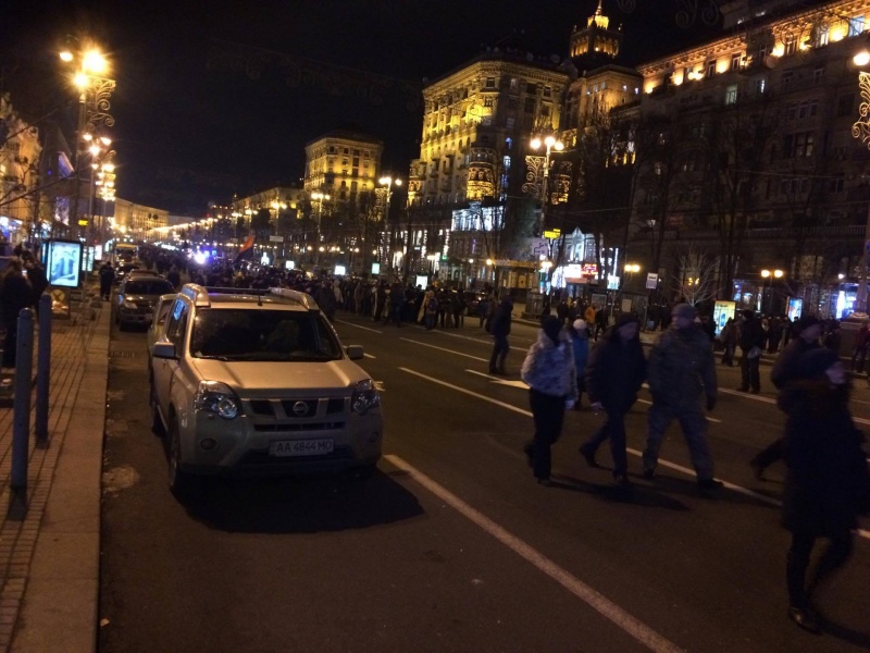 День достоинства и свободы: активисты двинулись в сторону Бессарабской площади