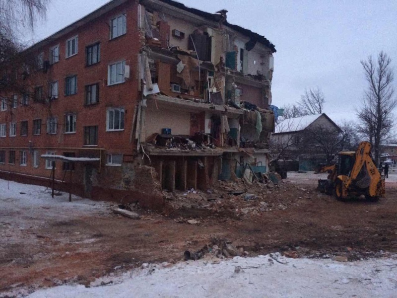 Обвал общежития в Чернигове: работы по разборке завалов завершены