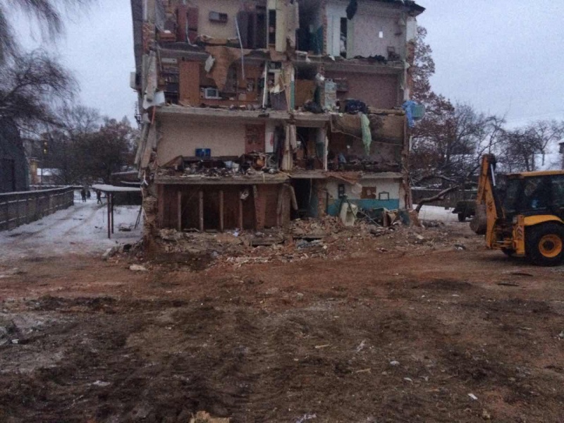 Обвал общежития в Чернигове: работы по разборке завалов завершены