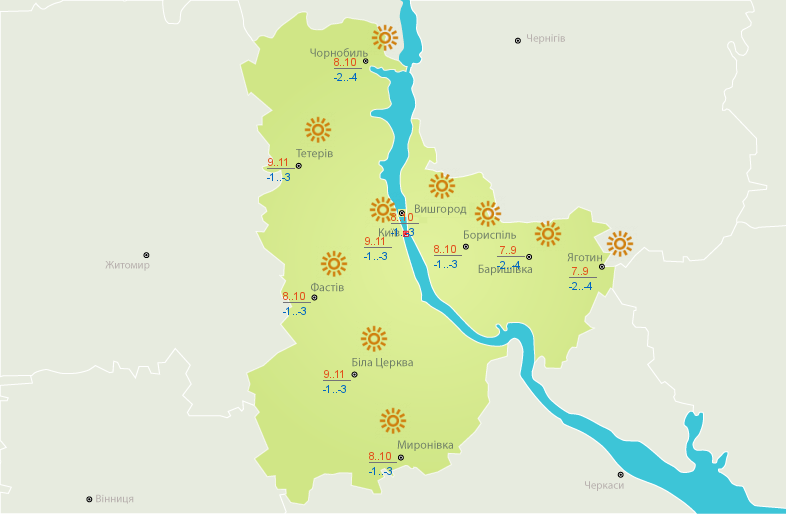 Погода на сегодня: в Украине без осадков, температура до +16