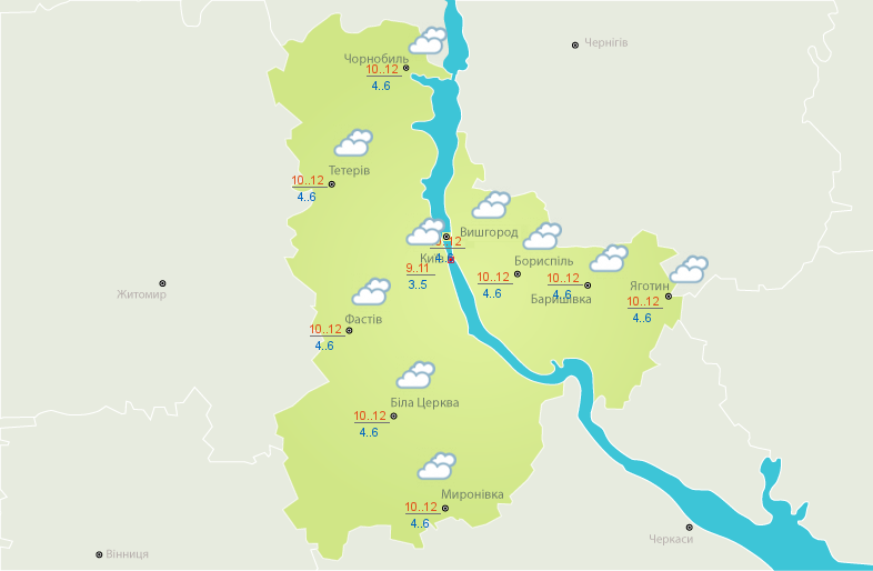 В Украине сегодня резко похолодает