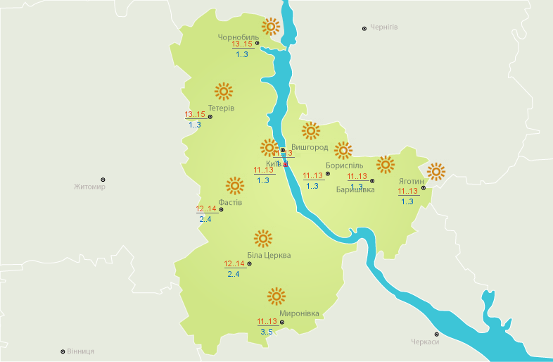 По всій Україні очікуються заморозки