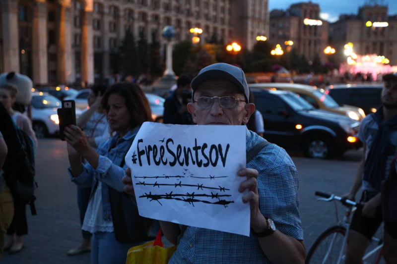 У Києві відбулася акція на підтримку Сенцова