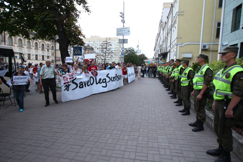 У Києві відбулася акція на підтримку Сенцова