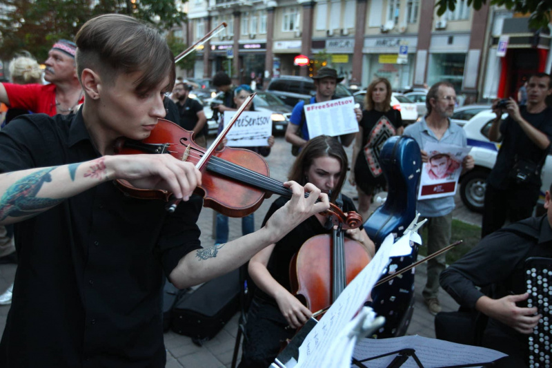 У Києві відбулася акція на підтримку Сенцова