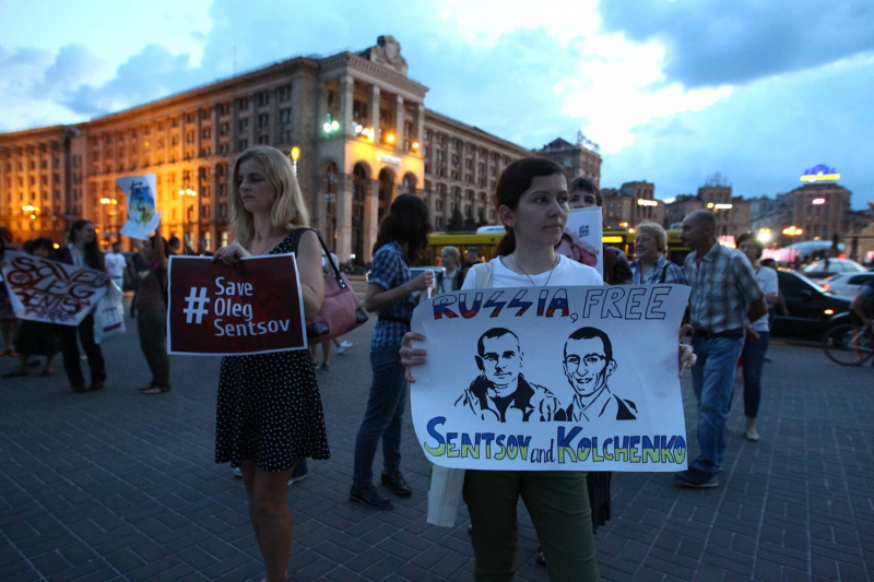 У Києві відбулася акція на підтримку Сенцова