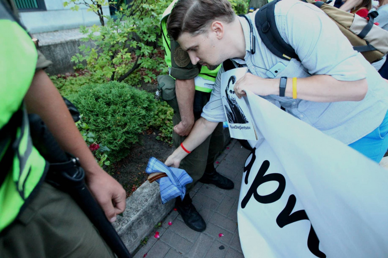 У Києві відбулася акція на підтримку Сенцова