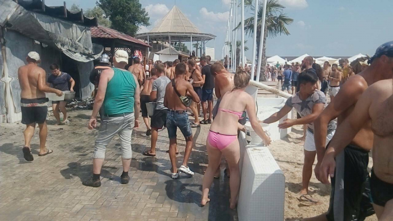 У курортній зоні Коблево внаслідок пожежі постраждала жінка