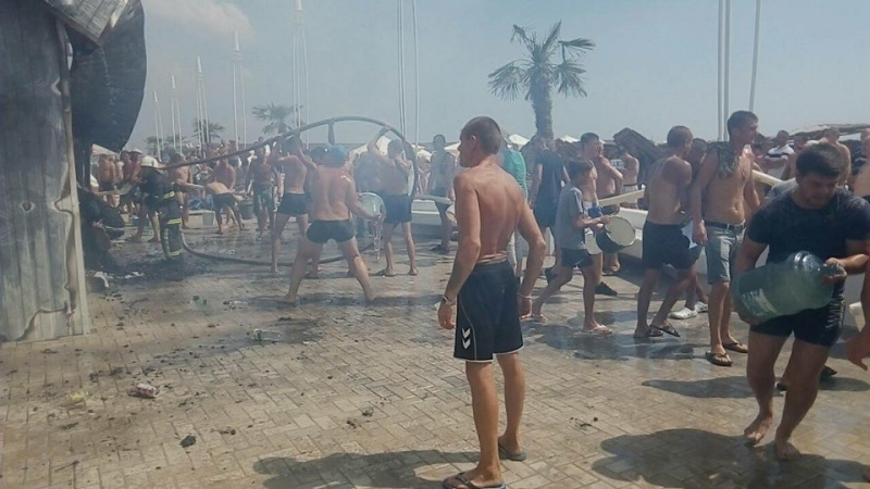 У курортній зоні Коблево внаслідок пожежі постраждала жінка