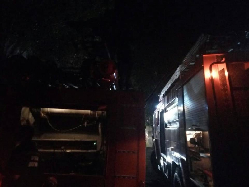 В курортной зоне Коблево случился пожар