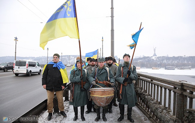В Украине сегодня отмечают День Соборности (фоторепортаж)