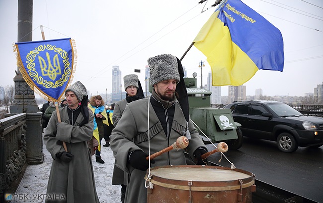 В Украине сегодня отмечают День Соборности (фоторепортаж)