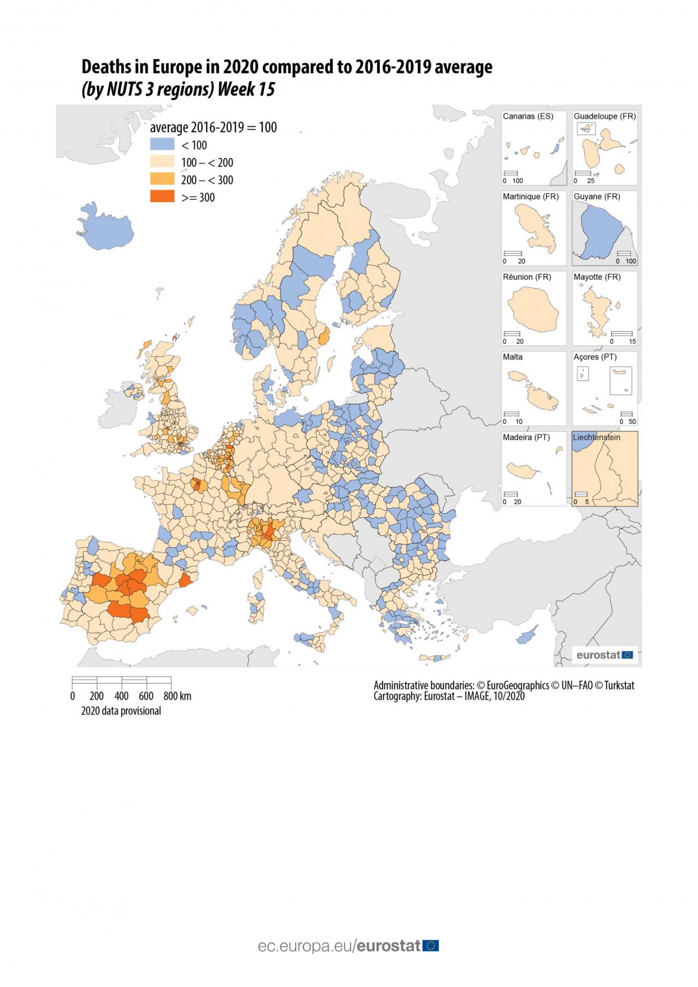 Смертность во время пандемии: данные Евростата