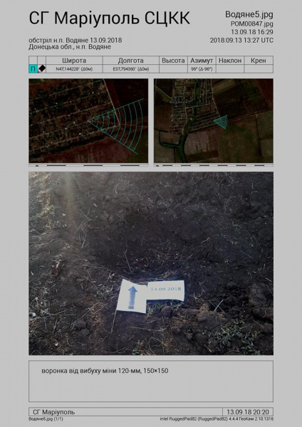 Боевики обстреляли Водяное из запрещенного вооружения