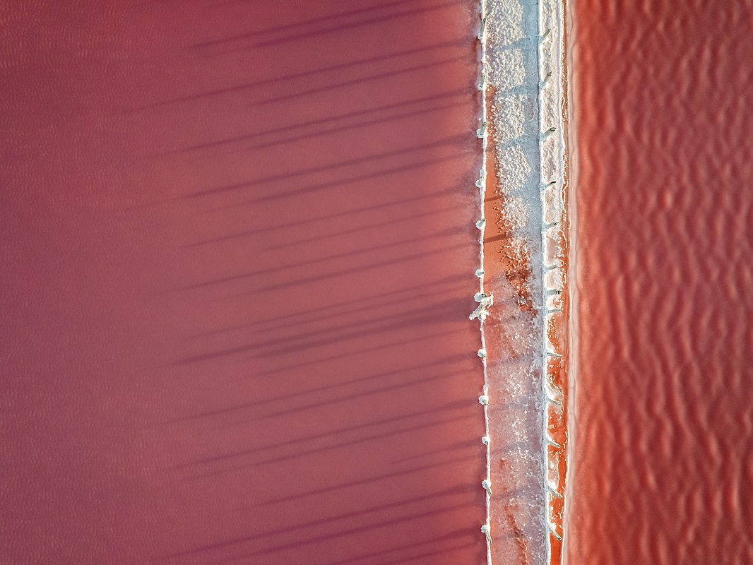 У Криму знамените озеро стало яскраво-рожевого кольору: видовищні фото