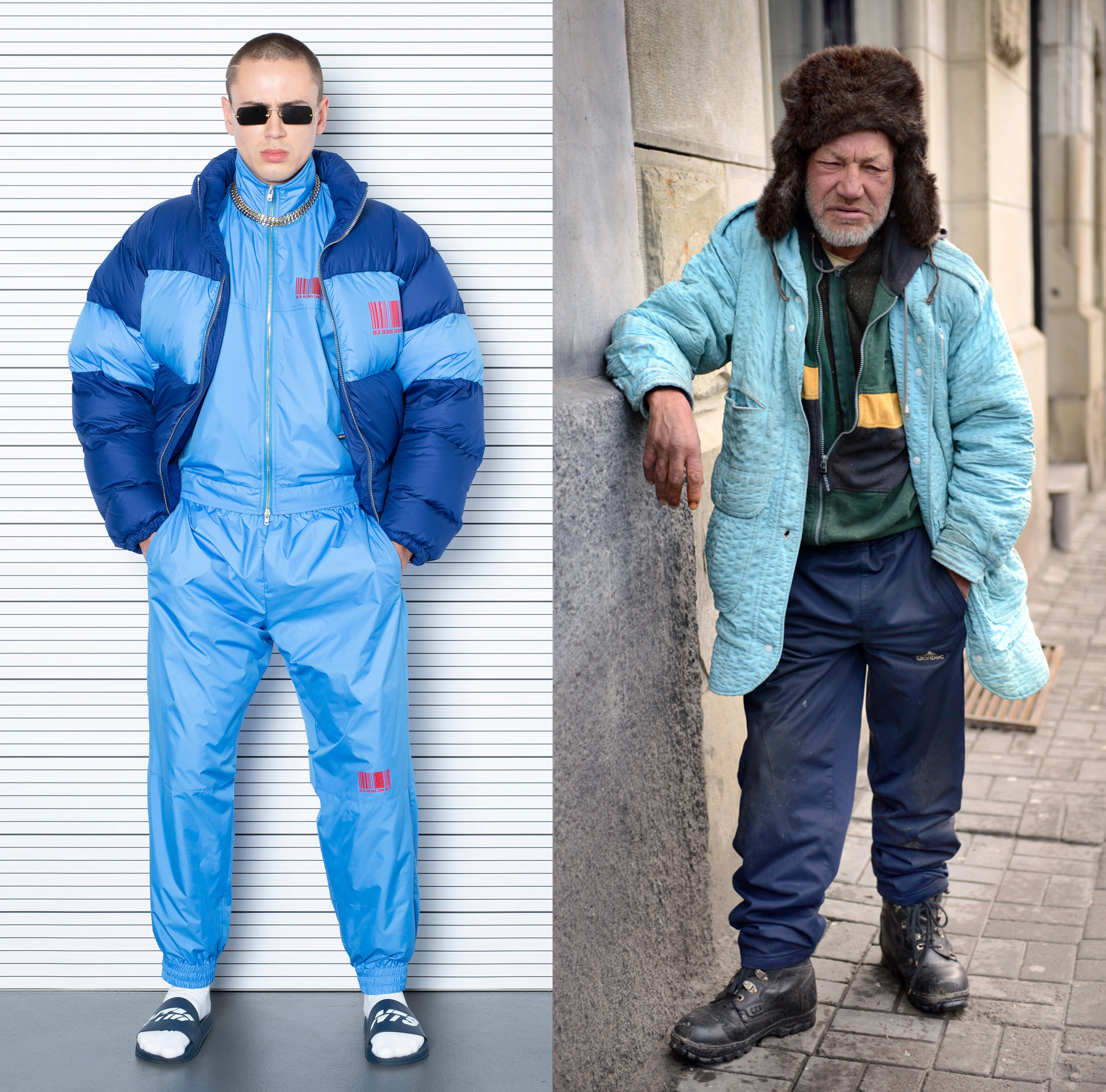 Французький бренд одягу вкрав образи у бездомного з України (фото)