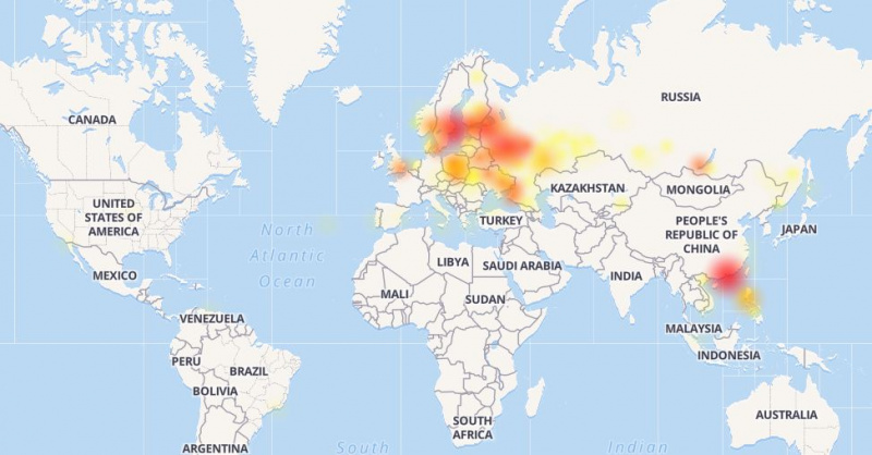 В работе Facebook произошел сбой
