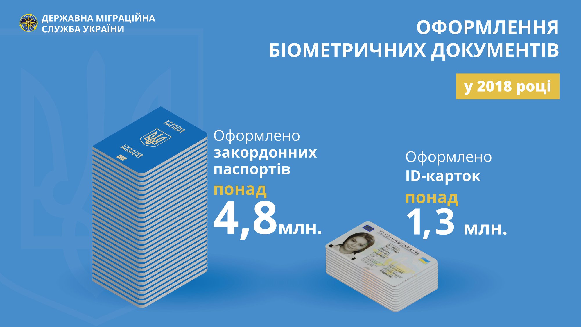 Миграционная служба назвала число оформленных в 2018 году биометрических паспортов