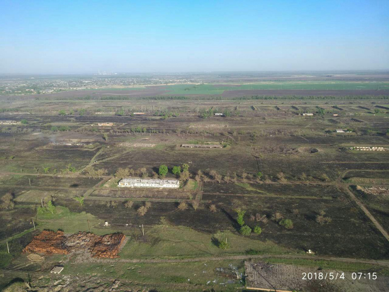 Пожар в Балаклее: ограничение движения транспорта вокруг города снято