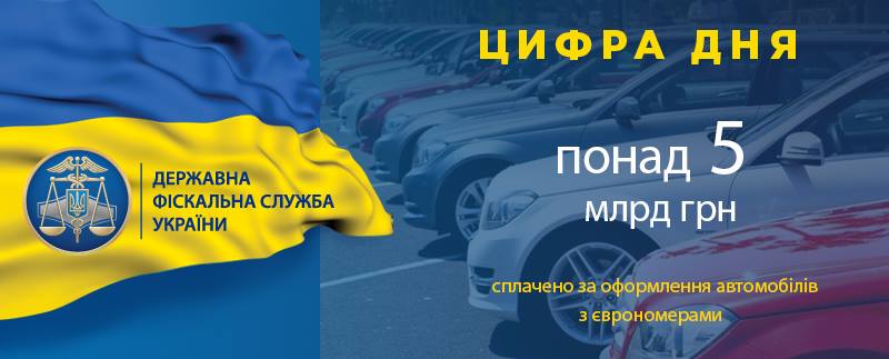 ДФС назвала суму надходжень від розмитнення &quot;євроблях&quot;