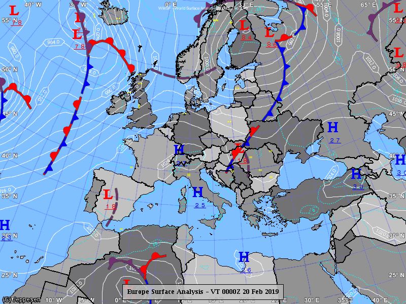 В Украину идет холодный атмосферный фронт