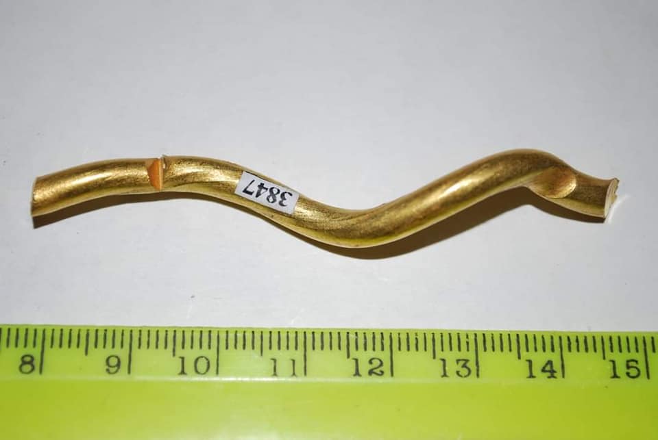 На Закарпатье археологи обнаружили кельтское украшение из золота: фото находки