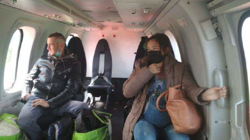 В Ивано-Франковскую область вертолет ГСЧС доставил продукты