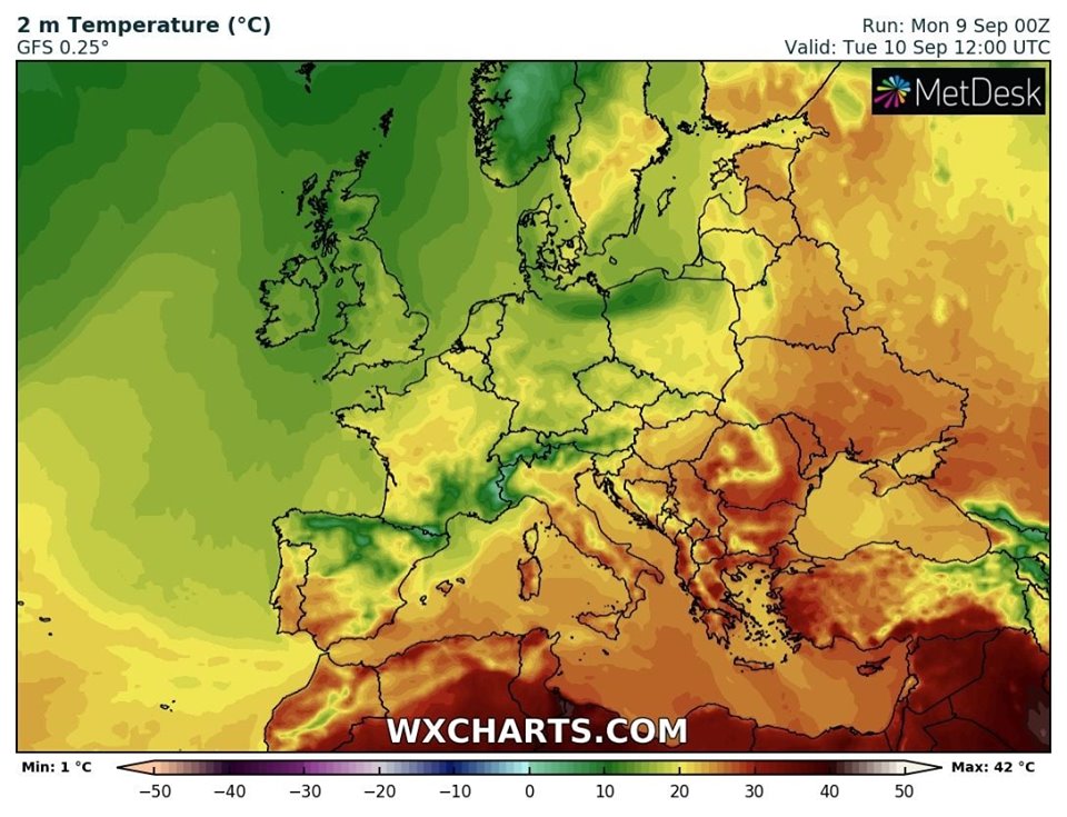 На заході країни очікуються дощі