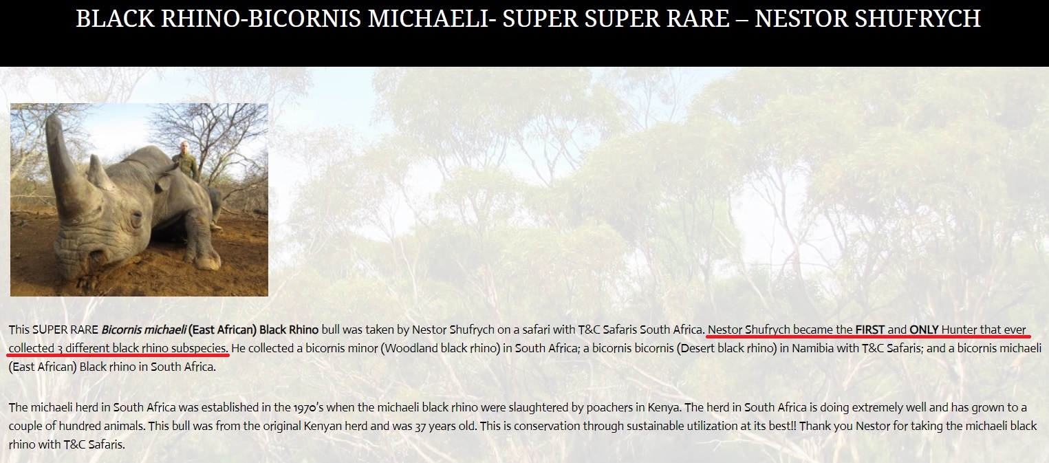 Шуфрич убивал носорогов в Африке: скандал получил продолжение