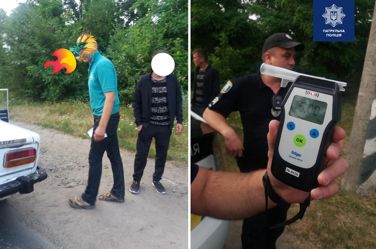 Такие драконы могут наделать много бед: под Ровно задержали пьяного в стельку водителя