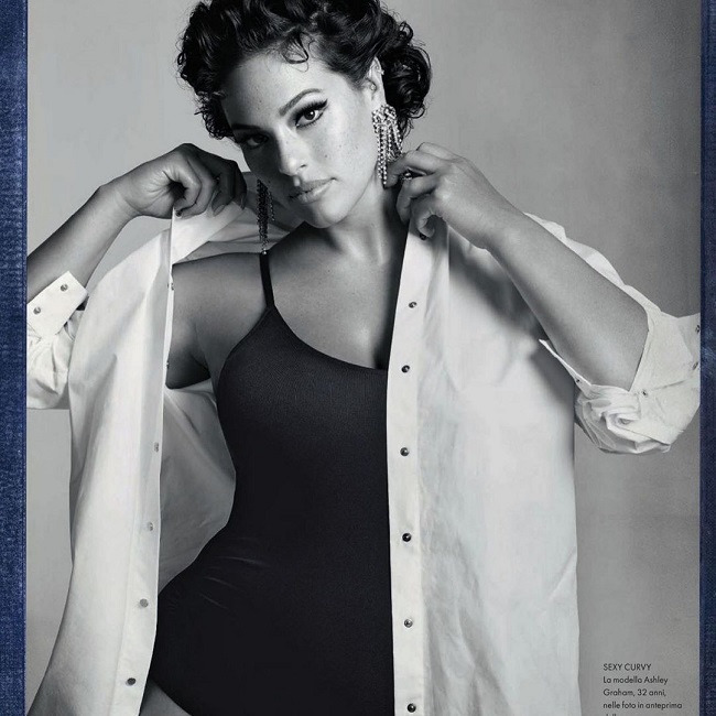 Стильная мамочка: беременная Эшли Грэм показала пышные формы в эффектных образах