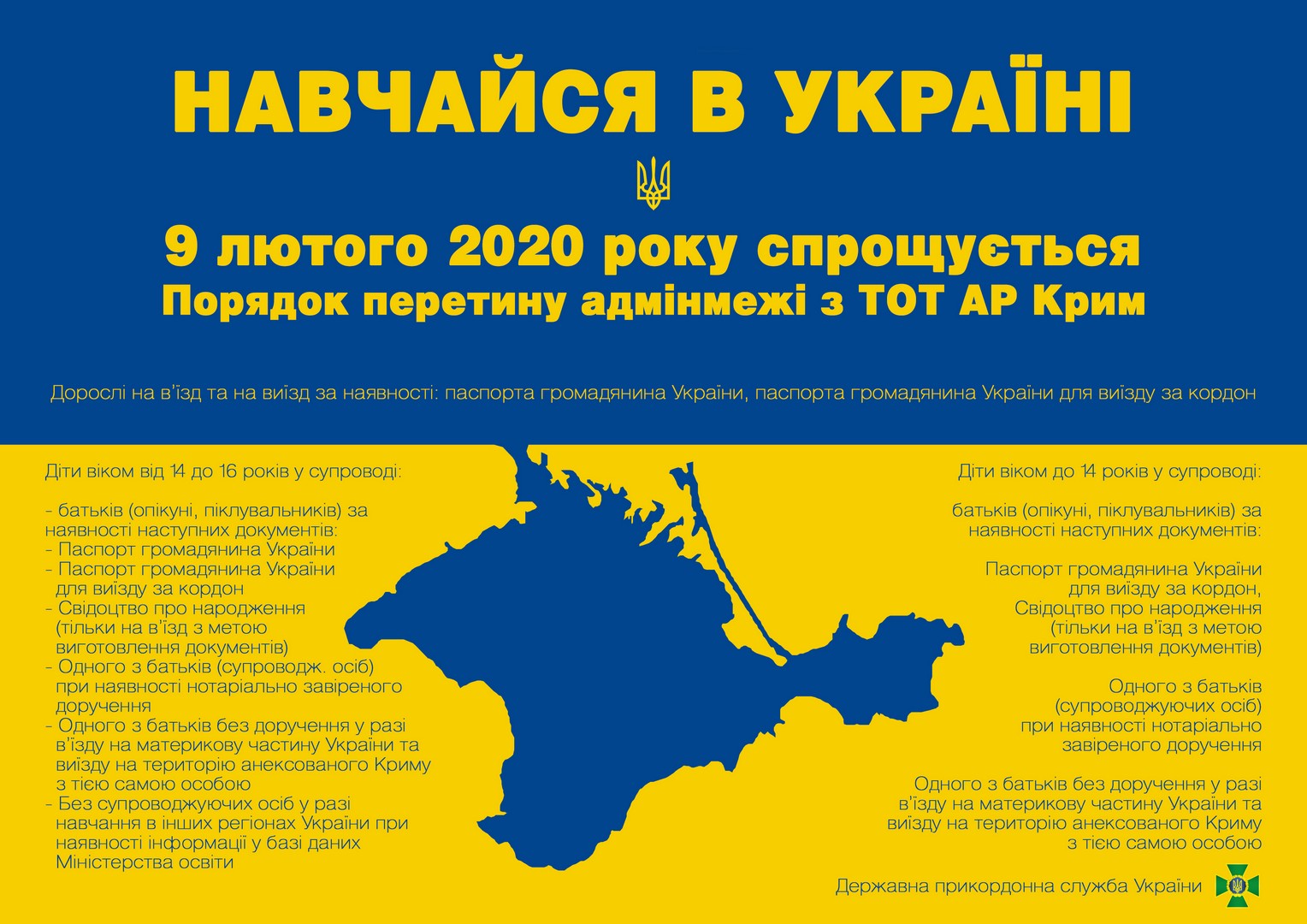 Набули чинності нові правила перетину адмінкордону з Кримом