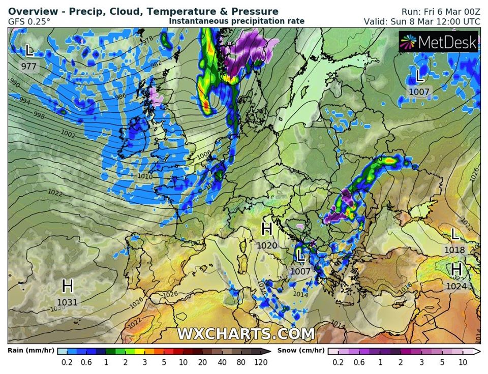 Погода на 8 марта: синоптик уточнила праздничный прогноз