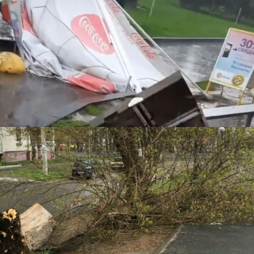 На Харків обрушилася потужна злива зі шквальним вітром: відео буйства стихії