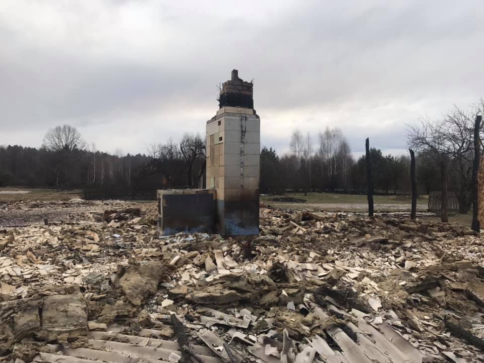 Сожженные деревни были показаны возле Житомира после пожара: фото и видео 