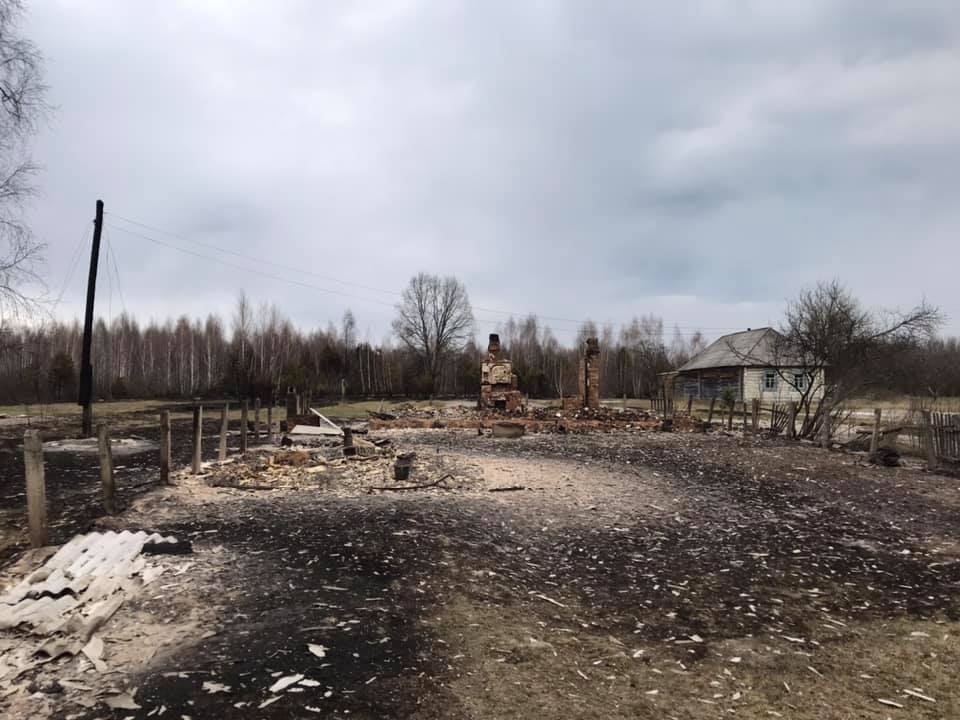 Под Житомиром показали выжженные села после пожара: фото и видео
