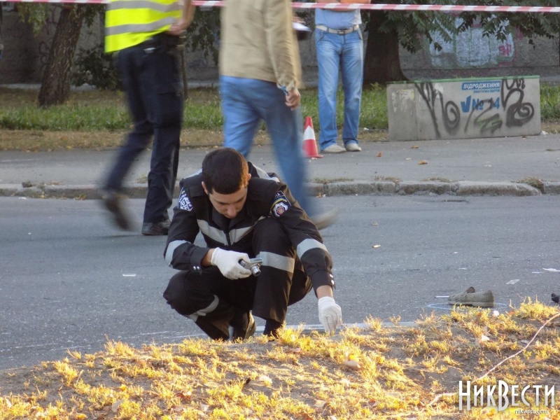 место ДТП в Николаеве
