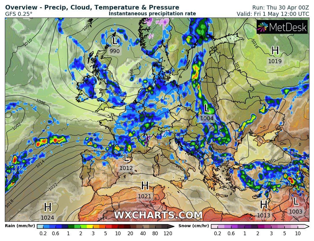 Синоптик дала прогноз на майские праздники: приготовьтесь к погодным &quot;качелям&quot;