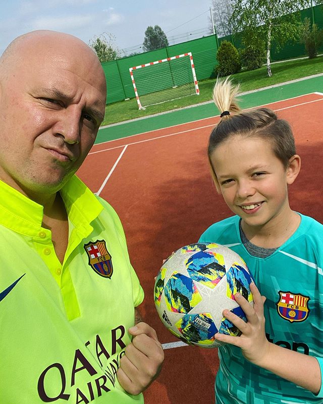 Два Мессі: Потап захопив сімейним спортивним фото з сином Андрієм