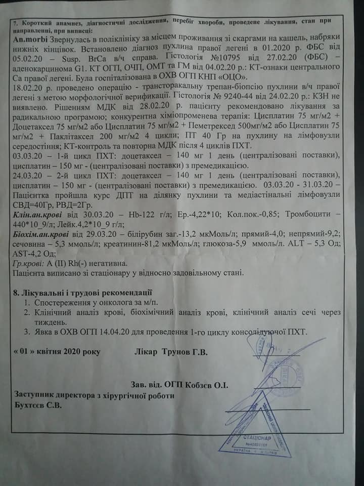 Есть все шансы: украинке не хватает 70 тысяч, чтобы вылечиться от рака