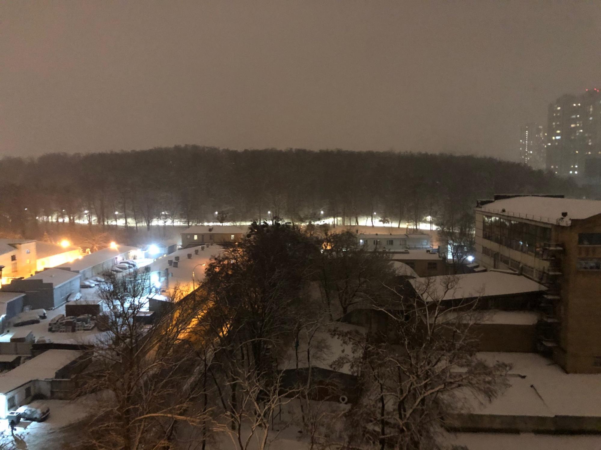 В Киев пришла зимняя сказка: фото и видео снегопада