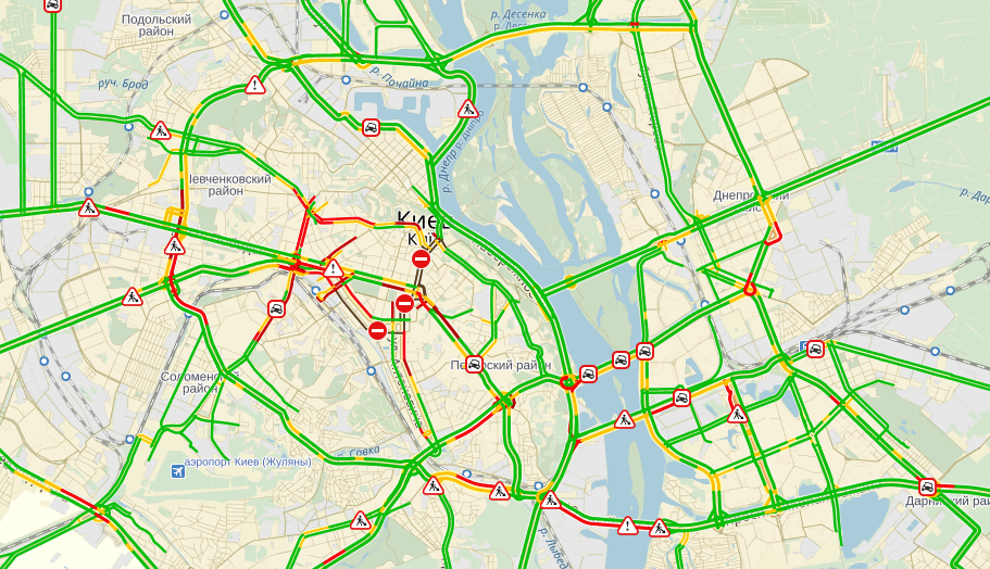 пробки в Киеве пробки