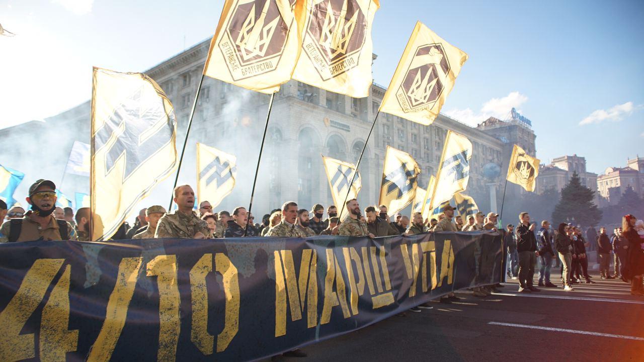 На марше ко Дню защитника националисты озвучили свои требования к власти
