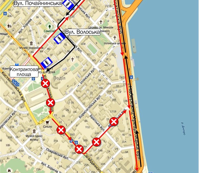 маршрут автобуса №115 31 июля