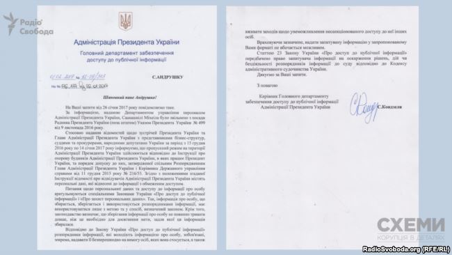 АПУ и Госуправделами засекретили данные о посетителях офиса президента, - расследование