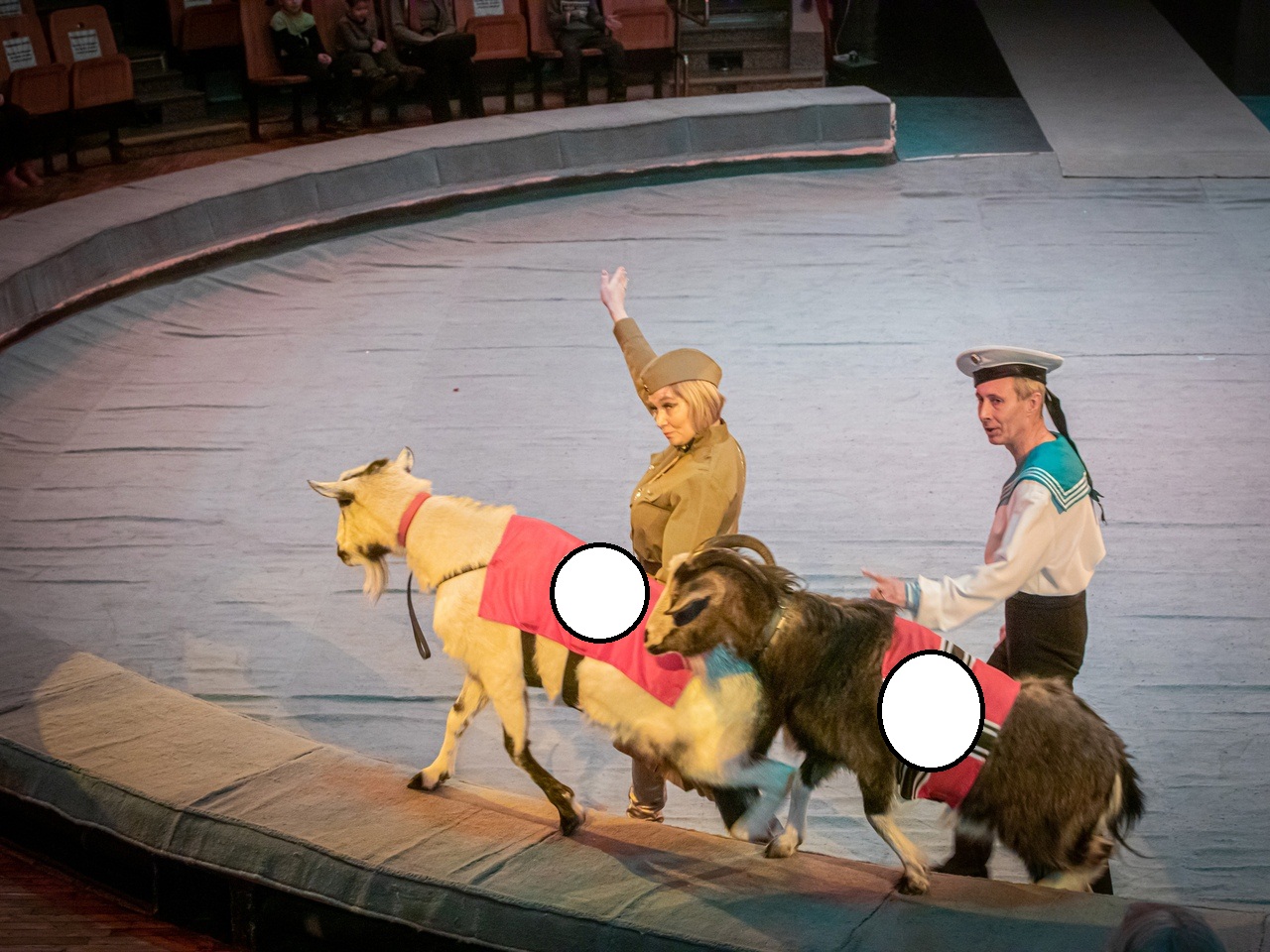 В российском цирке детям показали, как красноармейцы гоняют "животных-нацистов"