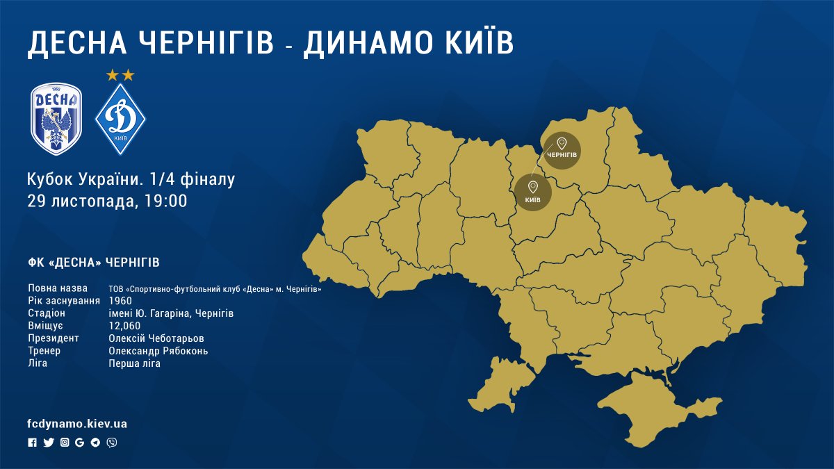 Десна - Динамо: онлайн трансляция (счет 0:2)